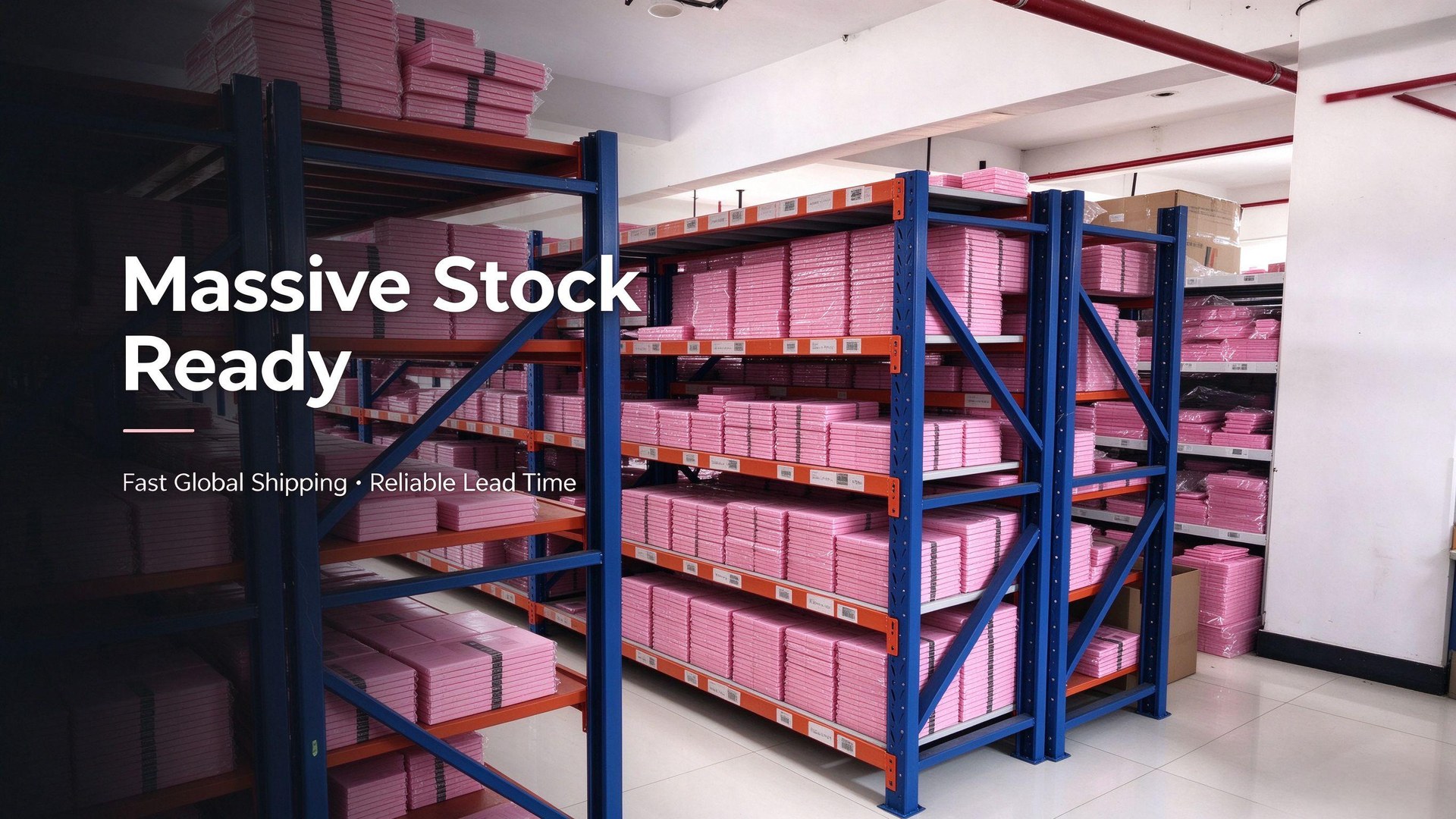 Press-on nail warehouse stock ready for global shipping